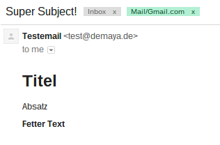 Über Perl lassen sich ansehnliche HTML Emails verschicken